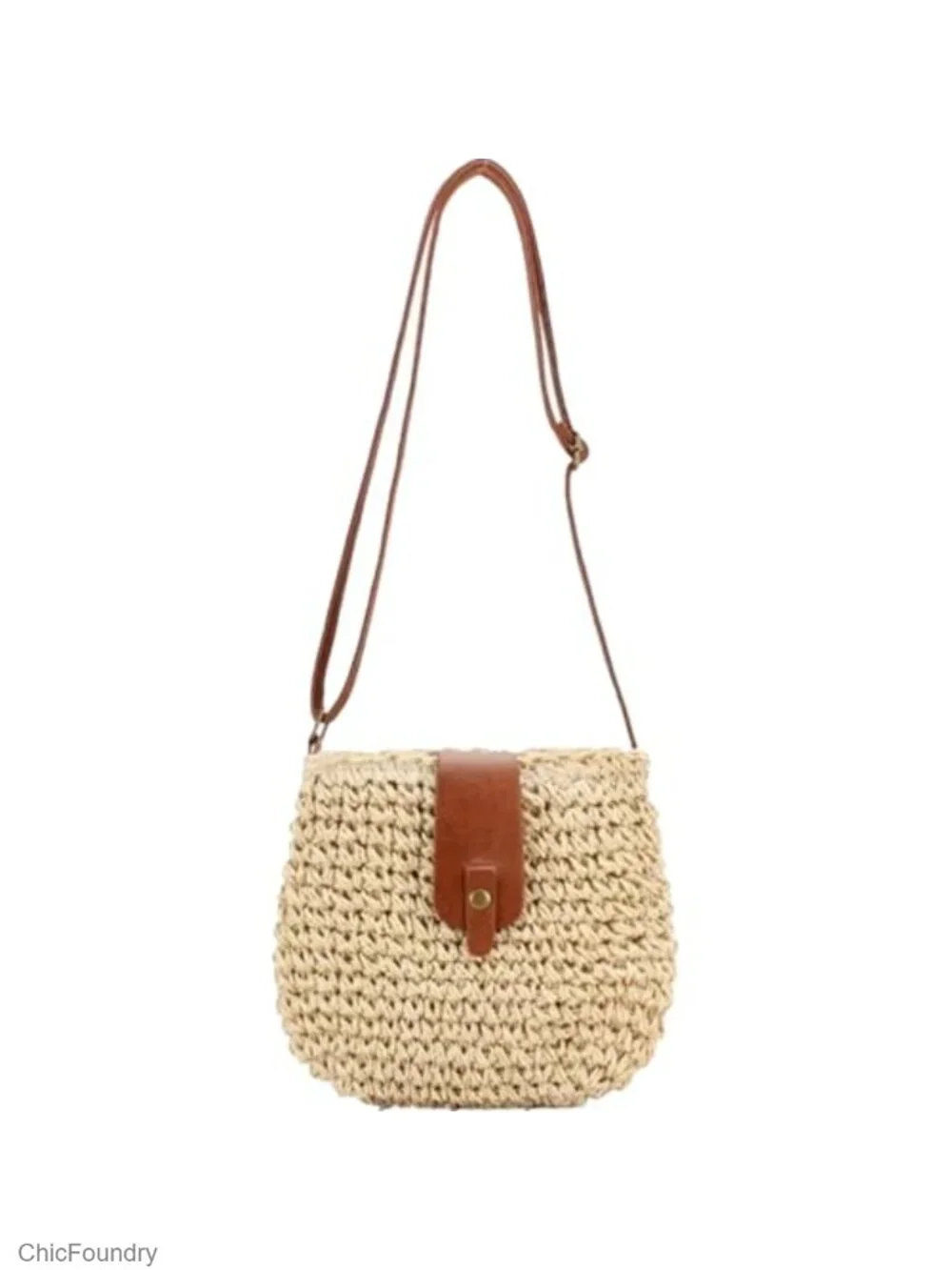 Small Straw Beach Bag Woven Purse Womens Handbag Shoulder Purse